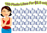 buy 150 photo likes